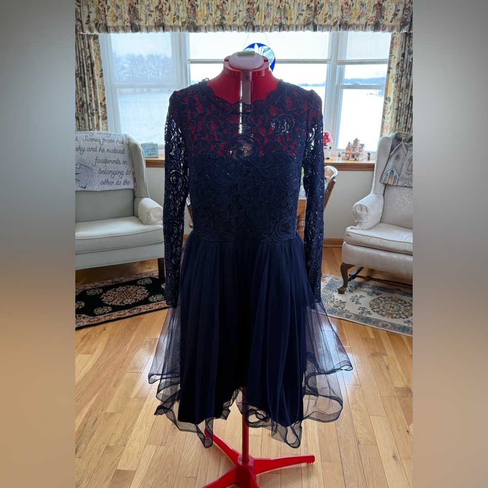 My Michelle Navy Lace Dress